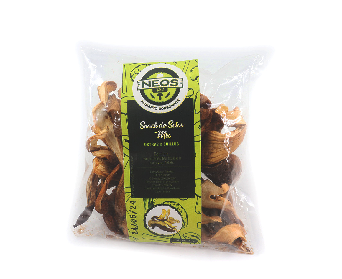 Ecotambo - Snack de setas mix  ostras y suillus 15gr